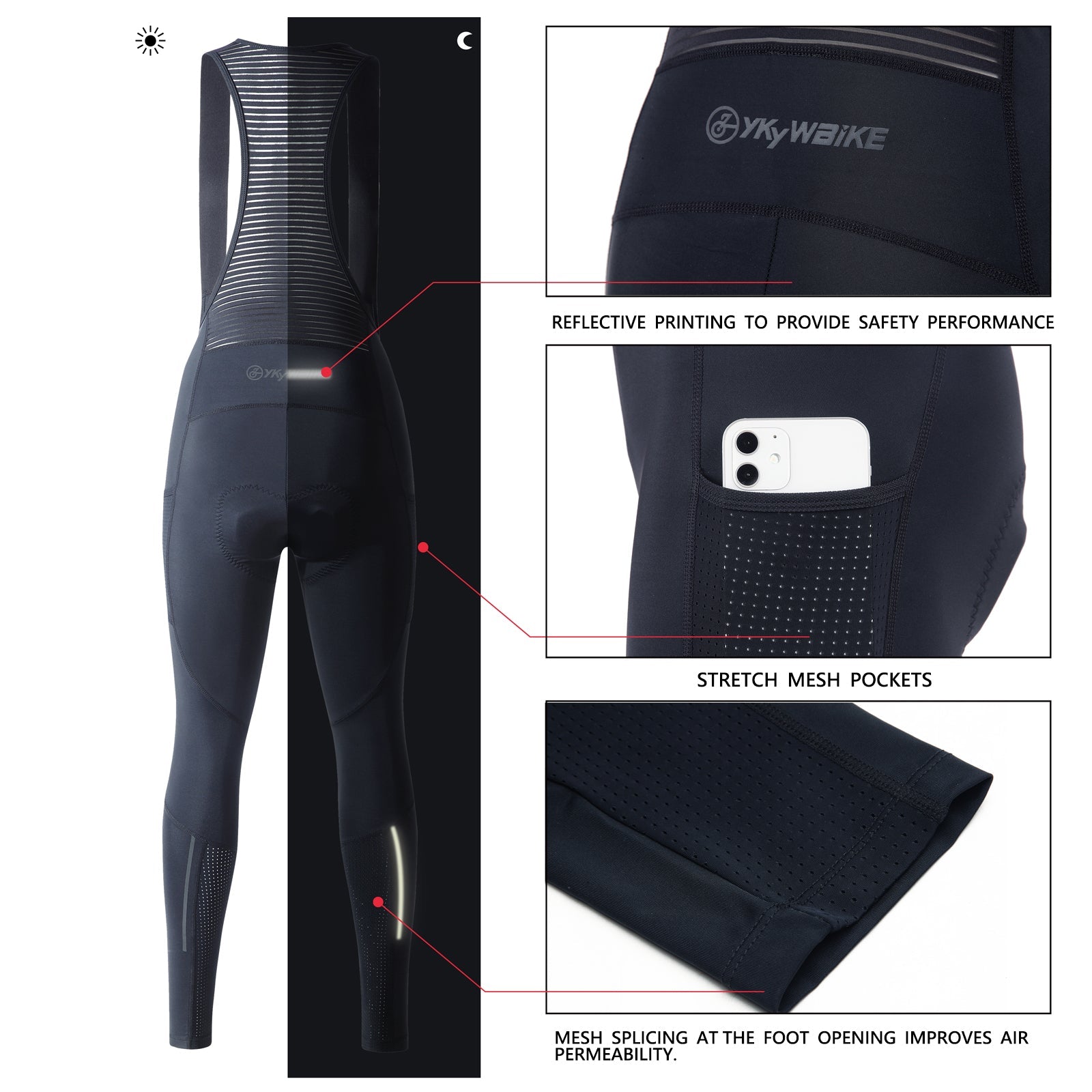 Pocketty - Padded Tight Bib Pants